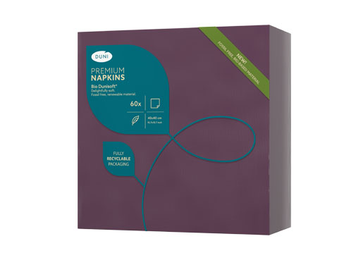 Bio Dunisoft® Napkin 40 x 40 cm Plum