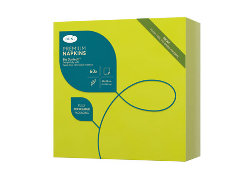 Bio Dunisoft® Napkin 40 x 40 cm Kiwi