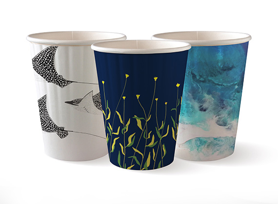 Bio - Cup Art Series Printed with CPLA lid 