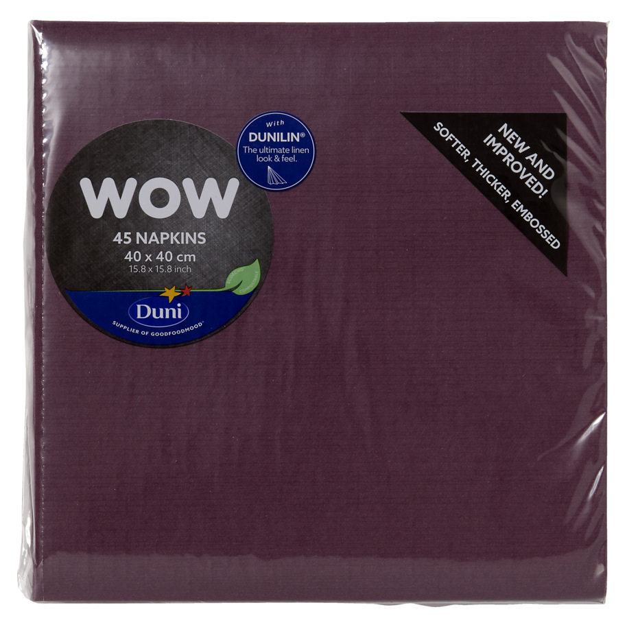   Dunilin® Napkin 40 x 40 cm Plum
