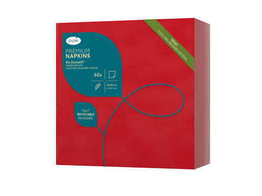 Bio Dunisoft® Napkin 40 x 40 cm Red